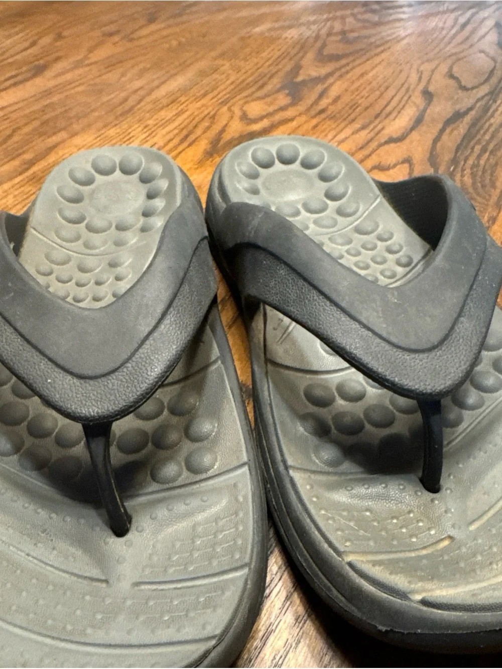 Croc Flip Flop Sandals Black/Gray size 11 M